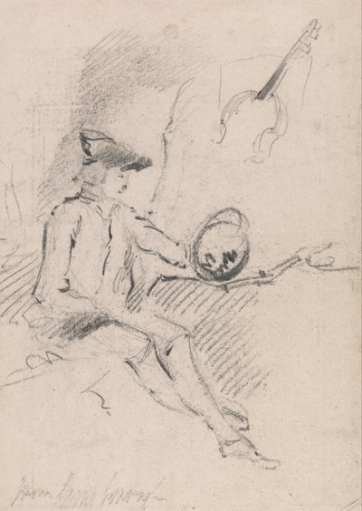 Man Holding a Claude Glass by Thomas Gainsborough